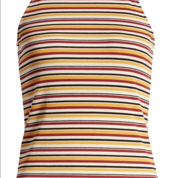 1.STATE
Ribbed Striped Tank Top In Soft Ecru - Picture 3 of 4